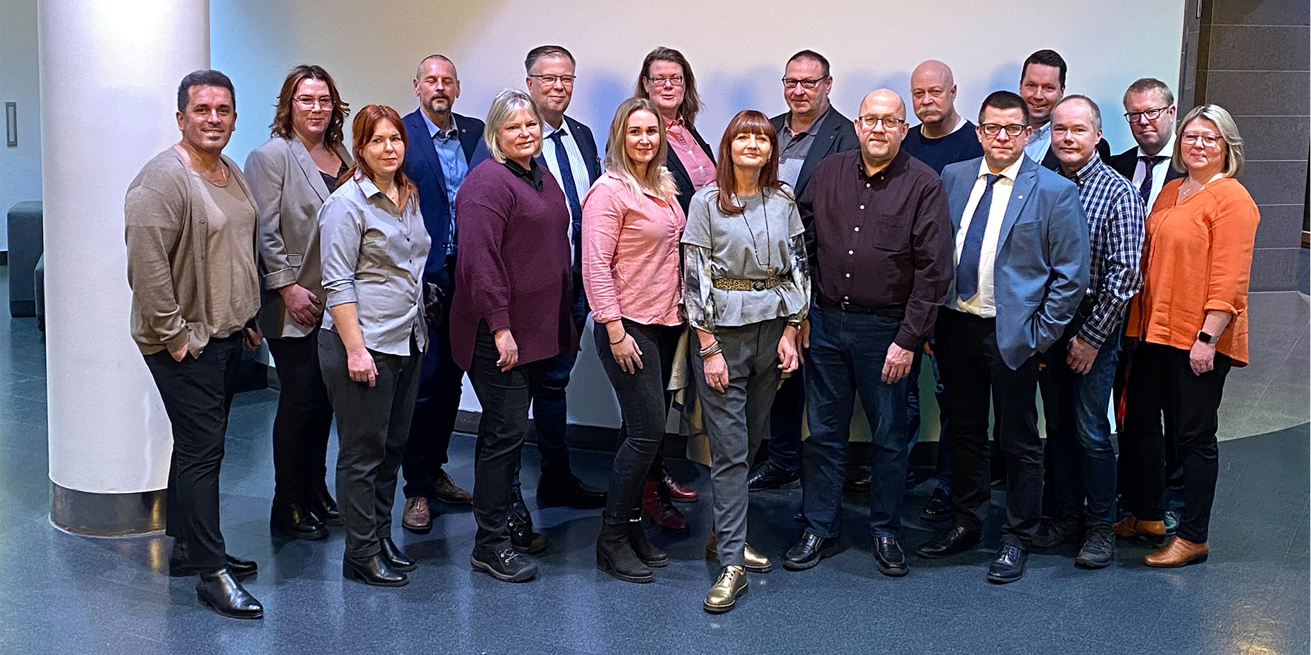 Bilden visar IF Metalls förbundsstyrelse 2022.