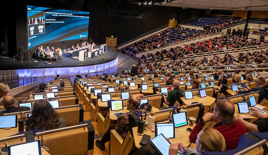 Foto från kongresshallen