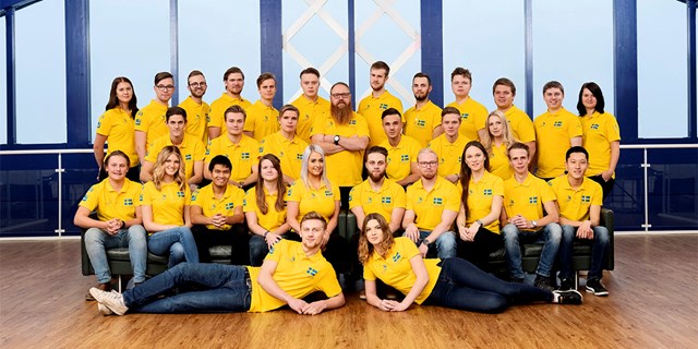 Yrkeslandslaget som tävlar i Yrkes-VM i Kazan, Ryssland, den 22-28 augusti 2019.