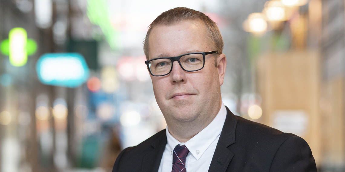 Bild på förbundssekreterare Martin Gunnarsson