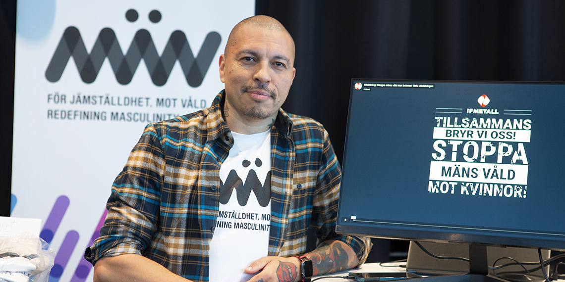 Foto på Marco Vega från organisationen MÄN