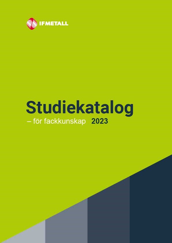 Omslag till IF Metalls studiekatalog 2023.
