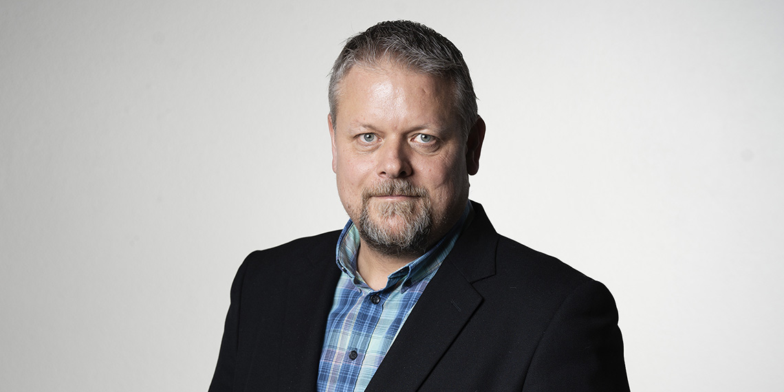 Porträtt av Conny Lundberg, ombudsman på IF Metalls arbetslivsenhet.