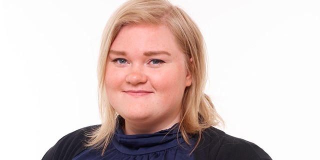 Porträtt av Josefin Johansson, LO:s ungsekreterare.
