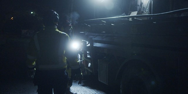 Arbetare i gruvan
