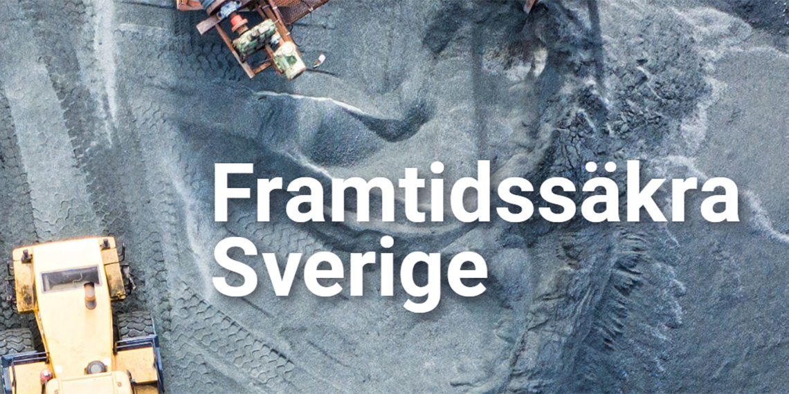 Del av omslaget till rapporten Framtidssäkra Sverige