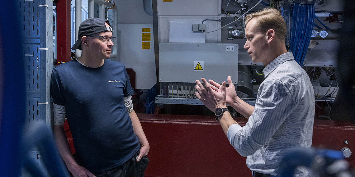 Peter Gustafsson och Peter Lydell samtalar