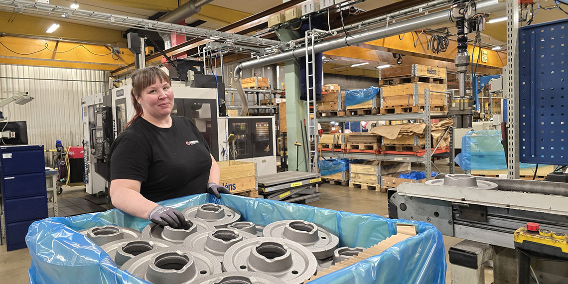 Rebecca i produktionen Swepart Transmission AB