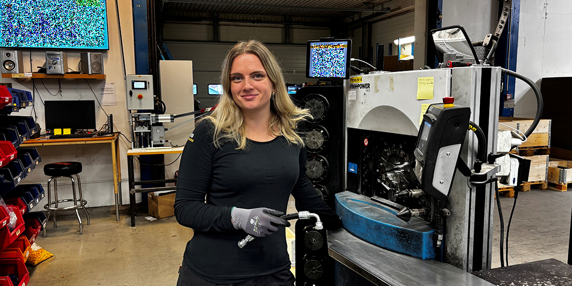 Wilma på verkstadsgolvet